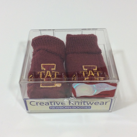 Newborn Iowa State Booties - Picture 3 of 4